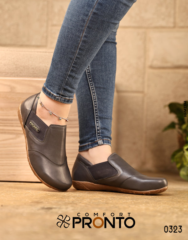 ضلال-حذاء جلد طبيعي