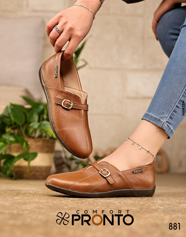 فاندي - حذاء جلد طبيعي