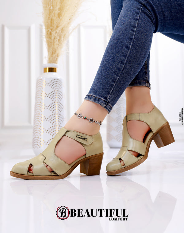 وجد-حذاء جلد طبيعي