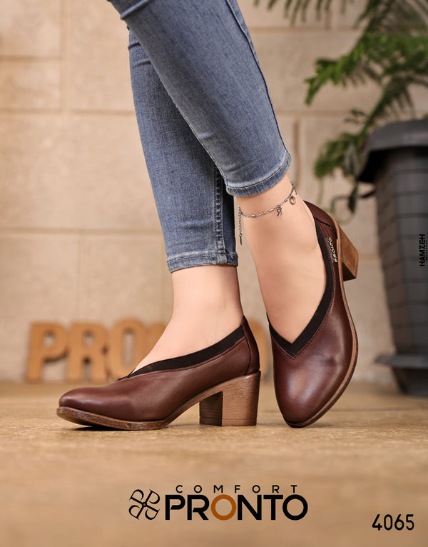 ديلا-حذاء جلد طبيعي