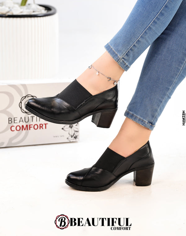 شام-حذاء جلد طبيعي