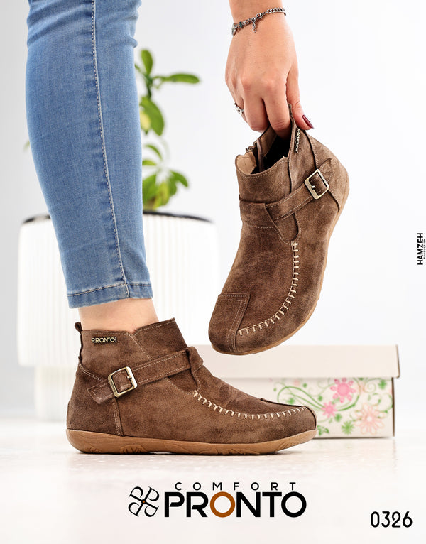 سيا-حذاء جلد طبيعي