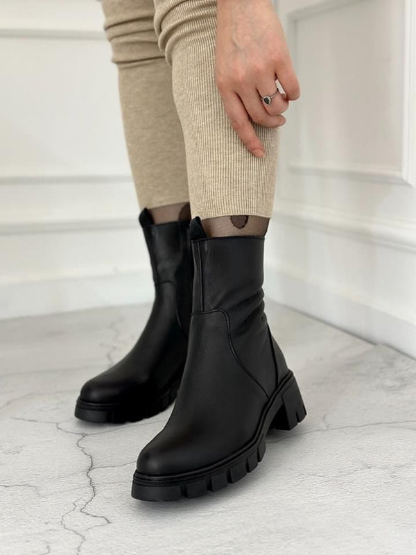 لويزا-حذاء جلد طبيعي