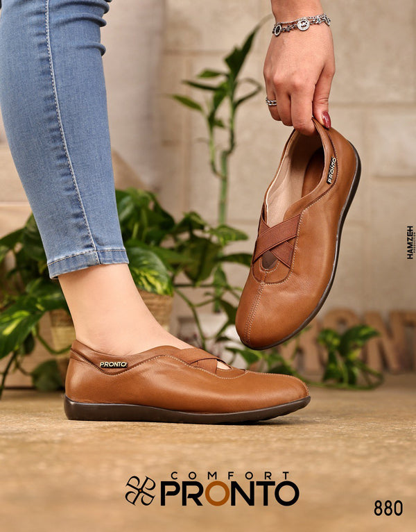 تيلي-حذاء جلد طبيعي